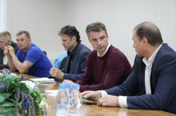С рабочим визитом Коряжму посетил министр спорта Архангельской области Андрей Георгиевич Щёлоков